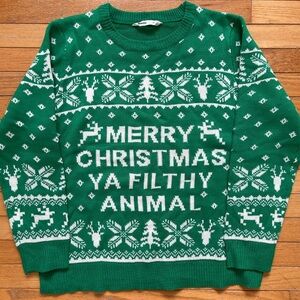 Ya Filthy Animal Ugly Christmas Sweater